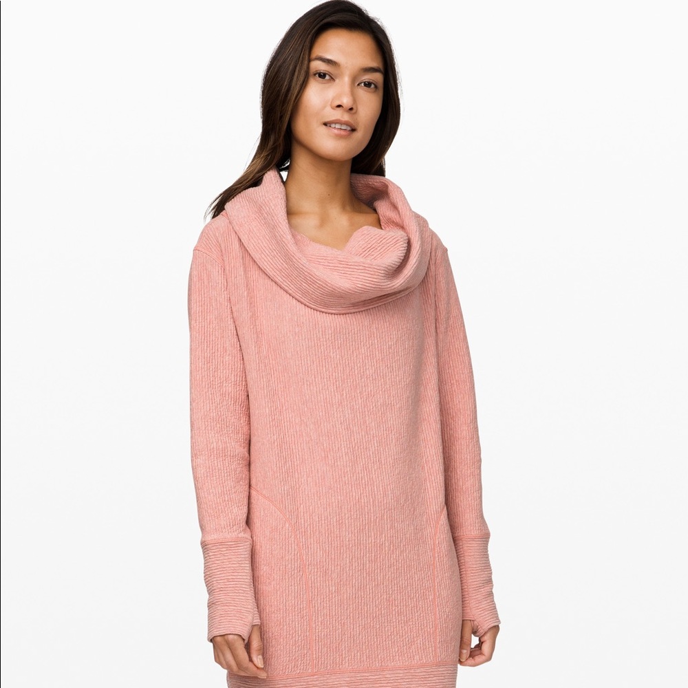 NWT pink lululemon Along the Way dress